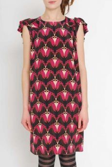 AW1112 BATMOSPHERE PRINT BAT DRESS - VARIOUS